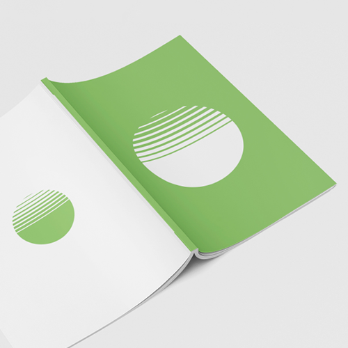 Eco-vriendelijke gelijmde brochures