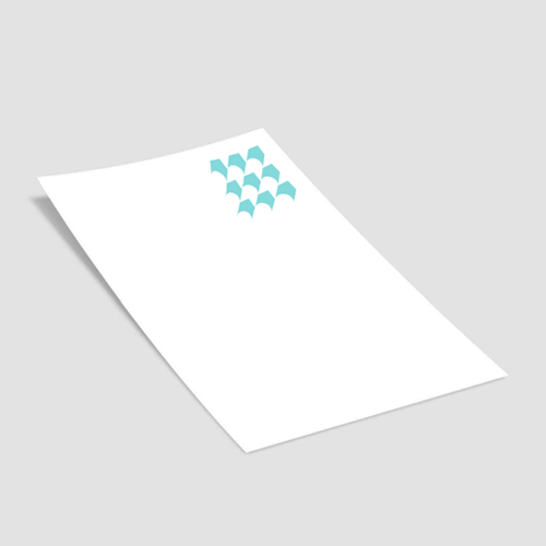 Bedrukt briefpapier met bedrijfslogo