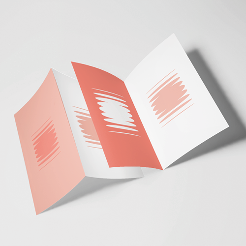 Folders op standaardpapier in full color gedrukt