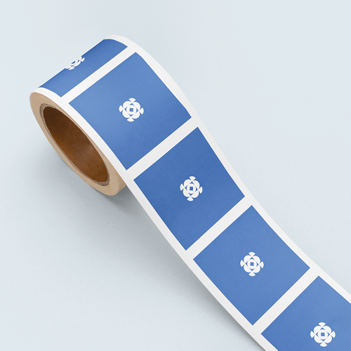 Stickers op rol bedrukt